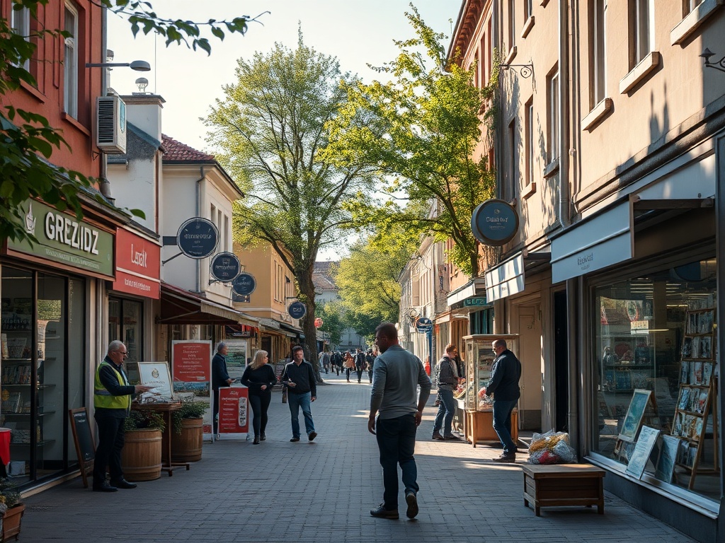Mapa Grudziądza wskazująca lokalizację działki przy ul. Wyspiańskiego, przedmiot przetargu